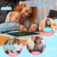 LCD psací tablet pro děti dobíjecí 13palcový kreslící tablet Magic Board Blue, ekologická vzdělávací hračka psací tablet, vánočn